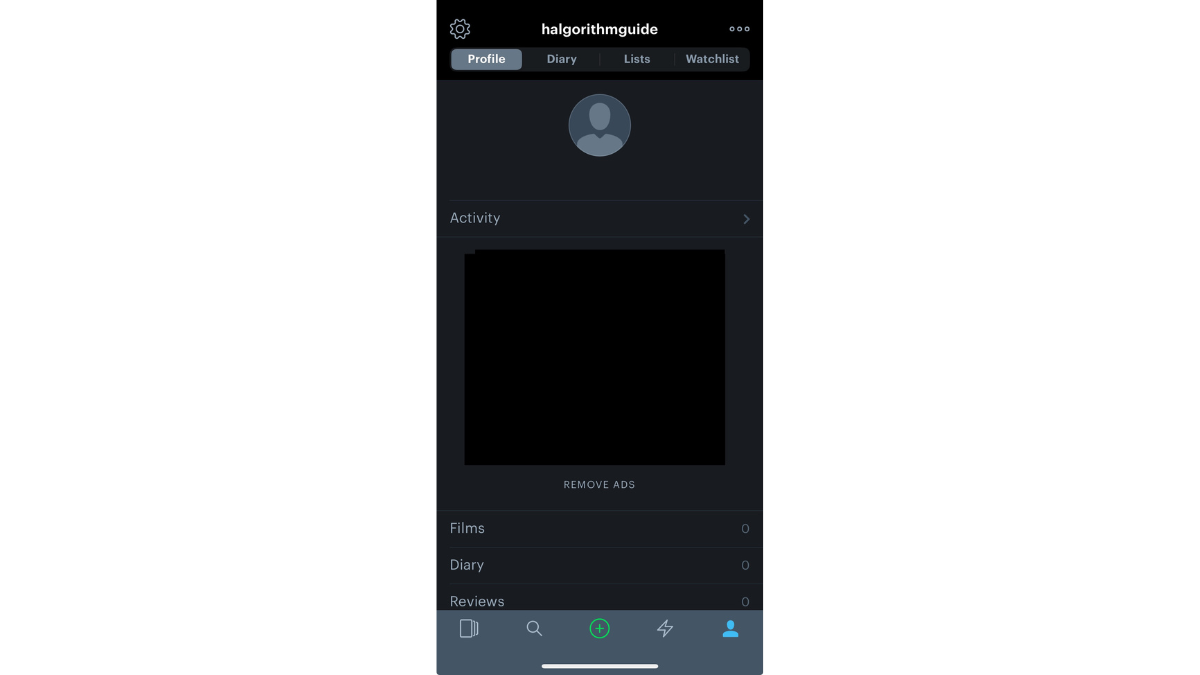 Setting Up Your Letterboxd Profile