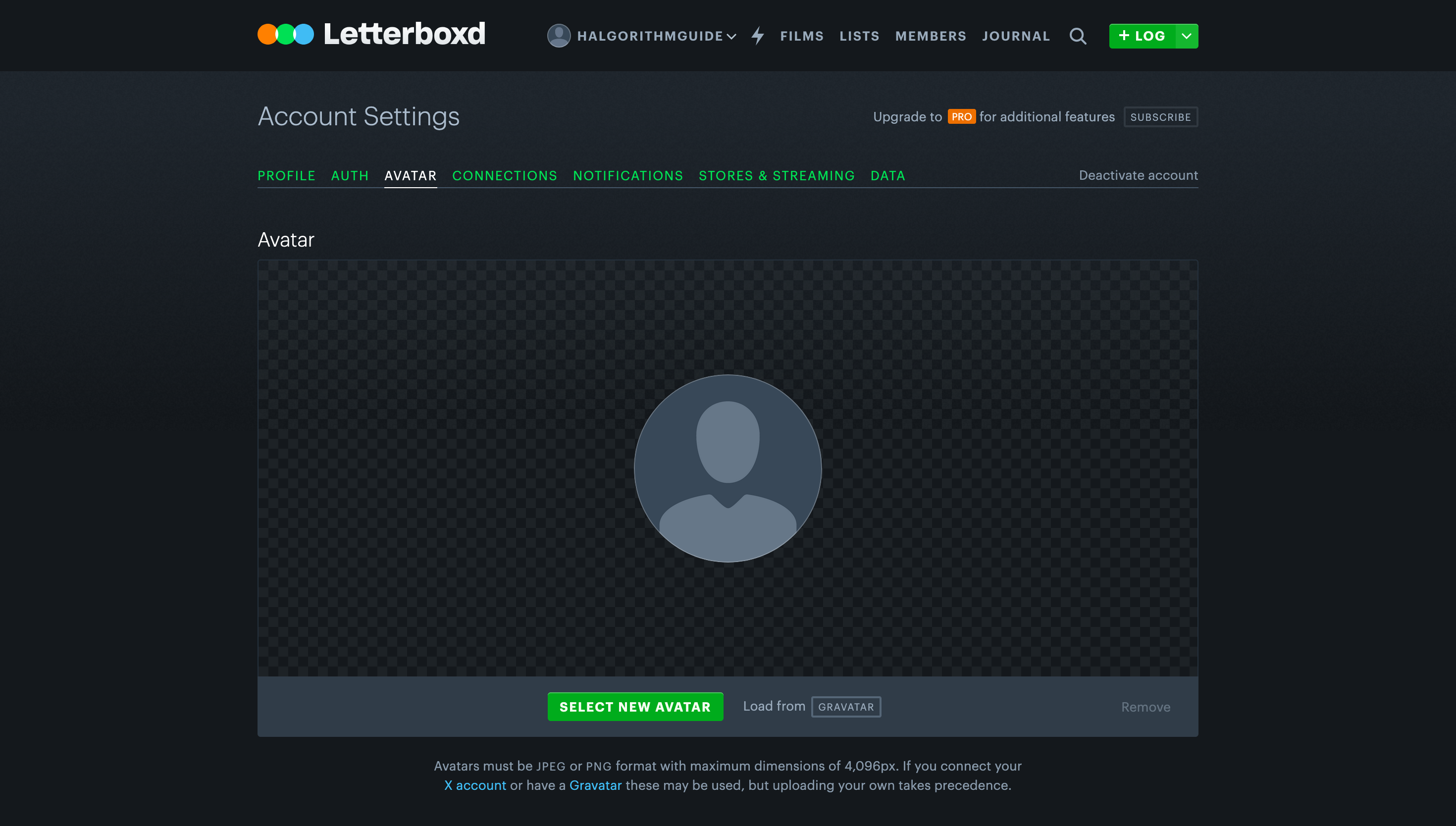 Setting Up Your Letterboxd Profile