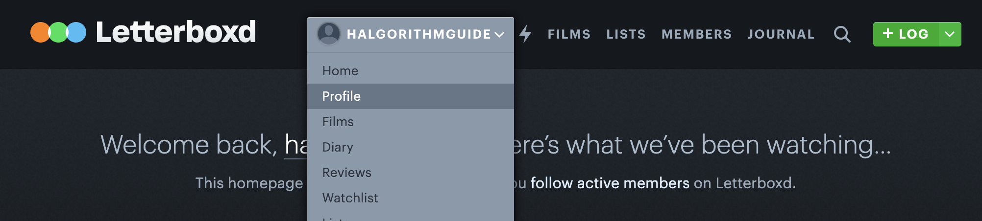 Setting Up Your Letterboxd Profile